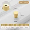 Manija de Agujero Único Dorada y Plateada, Manija de Puerta de Gabinete de Lujo Ligero, Manija Redonda de Cajón Estilo Nórdico Americano Minimalista Moderno para Armario