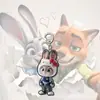 Novo Chapéu de Festa Zootopia Cabeça do Kt Cat Judy Nick Chaveiro Acrílico Fofo Presente para Casal