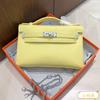 Bolso Kelly Mini de Primera Generación para Mujer Bolso de Mano de Piel de Vaca Swift de Primera Capa Importada Bolso de Mano con Color de Contraste Bolso Pequeño Cruzado con Cadena para Mujer