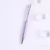 Pantalla táctil pluma de cristal color diamante Bolígrafo de metal regalo se puede fijar logo bolígrafo bolígrafo capacitivo multifuncional