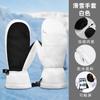 Luvas de Esqui Novas para Homens e Mulheres no Inverno, Veludo, Impermeáveis e à Prova de Frio, Luvas Esportivas Outdoor de Cinco Dedos com Tela Sensível ao Toque, Personalizadas