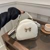 Bolsa Feminina Multiuso Tecida 2025, Estampa de Outono, Transversal de Ombro Único, Novo Estilo da Moda, Simples Laço