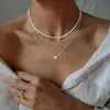 Collar Transfronterizo Nuevo de Circonita Europeo y Americano, Diseño Moderno y Versátil, Gargantilla Elegante, Joyería de Regalo de Nicho para Mujeres