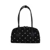 Bolso de axila de lunares con diseño de nicho estilo coreano, bolso de hombro versátil y casual para el día a día, bolso de axila versátil de alta gama