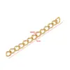 Cadena de Extensión de Acero Inoxidable Chapado al Vacío de 5 cm de Largo, 2.5/3/4 mm de Ancho, Accesorios para Hacer Collares y Pulseras DIY, Venta al por Mayor Transfronteriza