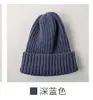 Gorro elegante para mujer, otoño e invierno, color sólido, combinable, tejido, grueso, ligero, de lana puntiaguda, cálido, tipo jersey para hombre.