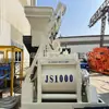 Fabricante de Estação de Mistura de Concreto Engenharia Civil Misturador Areia Cimento Tipo 1000 Misturador de Eixo Duplo