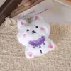 Bavero de moda lindo, colgante de peluche de conejito pequeño, accesorios para muñecas DIY, adornos de dibujos animados, accesorios para bolsos, venta al por mayor