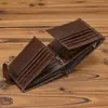 Billetera Corta de Cuero Genuino para Hombres y Mujeres, Billetera de Piel de Vaca de Primera Capa 80% de descuento 70% de descuento Billetera con Múltiples Ranuras para Tarjetas con Billetera para Monedas Exportación