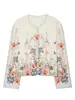 Comercio exterior transfronterizo ropa de mujer, estilo europeo y americano, chaqueta acolchada estampada casual de moda nueva otoño e invierno 1359628