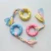 Brinquedo de Corda de Algodão Resistente a Mastigação para Cachorros, Brinquedos para Cães de Porte Pequeno e Médio, Brinquedo de Nó de Corda, Conjunto de Frisbee Suprimentos para Animais de Estimação