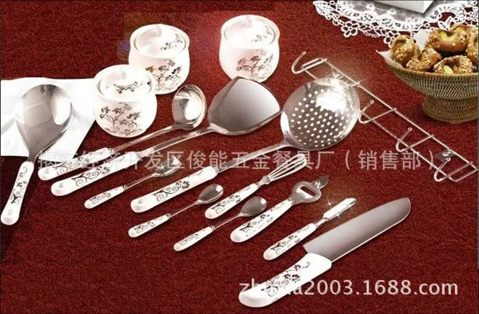 中档木盒陶瓷厨具15件套2