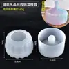 Molde para Goteo de Pegamento de Cristal Hecho a Mano DIY Accesorios de Material DIY Material de Mesa Caja de Almacenamiento de Joyería Calabaza Cristal