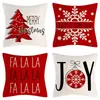 Capas de almofada de Natal outono e inverno transfronteiriças, capas de almofada de sofá, almofadas decorativas de linho estampadas, atmosfera de Natal no atacado