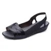Sandálias Plataforma para Mulheres, Sapatos de Gelatina de Verão, Tamancos de Praia, Sandálias de Plástico Abertas na Ponta, Sapatos da Moda para Mulheres