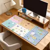 Mouse Pad de Pano Jiaji Estilo Americano Fresco, Tapete de Mesa Antiderrapante para Computador Extra Grande, Tapete de Proteção de Superfície de Mesa de Escritório