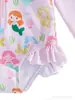 Traje de baño para niñas pequeñas, bebés y niños pequeños, Lindo de una pieza estilo Ins Transfronterizo Playa Protector solar Traje de baño