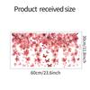 Fun-JD045 criativo rosa flor borboleta vidro janela casa embelezamento decoração eletrostático uv adesivos de janela atacado