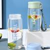 Taza de Bebida Directa, Gran Capacidad para el Verano, Anticaídas, con Escala, Taza Portátil Espacial de Moda Estilo Coreano para Estudiantes que Van a la Escuela, Vaso de Agua de Plástico