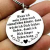 Estilo Europeu e Americano Chaveiro de Aço Inoxidável Tag Militar de Metal Pingente Inspirador Gravado Joia Dia das Mães Gravação Grátis