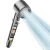 Chuveiro de alta pressão transfronteiriço com função spray, pressão de água potente, chuveiro de mão com filtro para banho no banheiro