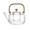 Mango Olla Tetera de Vidrio Tetera para Hervir Vidrio Borosilicato Alto Hervir Agua para Hacer Té Olla para la Salud Pu'er Té Blanco Olla para Hervir Té