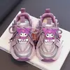 Marca Tong Zhengchao Sapatos para Meninas Outono Novidades Sapatos Esportivos Infantis Tênis de Corrida para Meninas Crianças Médias e Grandes Sapatos de Princesa Pai
