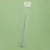Escova de garrafa 175mm escova de canudo de aço inoxidável escova de tubo de silicone escova de tubo de vidro escova de canudo de bambu 304 limpeza de teste de tubo
