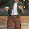 Ropa de Mujer al por Mayor Transfronteriza Estilo Europeo y Americano Francés de Nicho Versátil Cuello Redondo Manga Corta Tejido Chaqueta 9598181