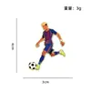 Estrelas do Futebol C Messi Neymar Mbappe Broche Decorativo Emblema de Reunião Esportiva de Futebol Acessórios de Estádio