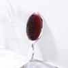 Peine de Cerdas de Cerdo con Mango Galvanizado Rojo para Airbag Peine de Peluquería Peine para Cabello Seco y Húmedo Peine de Airbag Limpieza del Cabello Peine de Cojín de Aire