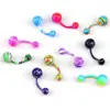 Plataforma de comercio electrónico para Europa y Estados Unidos nuevo color copo de nieve piercing ombligo Europa y Estados Unidos moda pintura Joker anillo para ombligo joyería