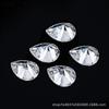 Moissanita hecha a mano, gema sintética en forma de pera, color EFGH, corte normal, fábrica, venta al por mayor, joyería con incrustaciones, accesorios principales, piedra