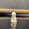 Tallado en marfil bebé Buda colgante para coche decoración DIY estatua de Buda llavero Wenwan accesorios de mano