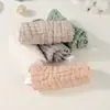 Juego de Toallas Cuadradas de Algodón Puro Seersucker para Bebé, Toalla Babero Clase A, Toalla de Mano para Recién Nacido, Pañuelo, Estilo Delgado de Verano