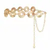 Fivela de Anel de Metal Novo Estilo Moda Corrente de Cintura Leve de Luxo Cinto Decorativo Versátil para Vestido com Toque de Alto Padrão Sem Corrente
