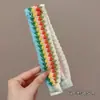 Parche de Flequillo de Hilo Tejido, Parche Mágico para el Cabello, Diadema para Lavarse la Cara, Diadema para Mujer, Herramienta para Ordenar el Cabello, Parche Adhesivo