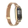 Adecuado para Correa Xiaomi Mi Band 10 Hebilla Deslizante Milanera Pulsera de Acero Inoxidable Caja Metálica Correa Milanese Xiaomi Mi Band 9