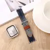 Adecuado para Apple S10 Correa de Reloj de Mezclilla Doble Línea Degradado iWatch 9ª Generación Se8 Mezclilla Lavada Retro 46mm Neutro