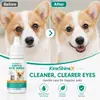 Solución para el Cuidado de los Ojos de Mascotas Kineshinex Reduce las Manchas de Lágrimas, Limpia las Manchas de Lágrimas Alrededor de los Ojos y Trata las Manchas de Lágrimas en Gatos y Perros
