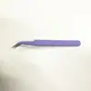Pinzas de Color Engrosadas para Cuenta de Mano Pestañas Color Cabeza Recta Codo Macaron Pinzas Dibujos Animados Cuenta de Mano Pegatina Pinzas