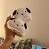 Pulsera de Muñeca para Lavarse la Cara de Perro Blanco y Negro de Dibujos Animados, Manga Impermeable para Lavar, Pulsera y Goma para el Cabello Absorbentes de Agua para Niños