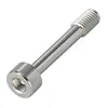 Parafusos de cabeça de copo de aço inoxidável 304 com superfície lisa, parafusos de hexágono interno anti-afrouxamento, parafusos de máquina anti-afrouxamento, comprimento estendido m2, m2.5, m6