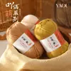 Hilo de algodón peinado de 3 cabos, hilo de leche de algodón, hilo para tejer a mano muñecas DIY, ovillo de hilo para crochet de chaleco