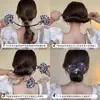 Herramienta Retro de Peinado de Pavo Real para Fijación de Moños en la Parte Posterior de la Cabeza, Pinza Retorcida para el Cabello sin Daños
