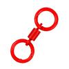 Llavero de pintura metálica de color pequeño fresco coreano doble anillo hebilla de resorte hebilla de conexión de equipaje accesorios de joyería diy