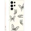 Estilo de Arte de Nicho Line Art de Boceto Mariposa Galaxia S25 Funda Protectora de Silicona S26 Funda para Teléfono de Alta Gama Venta al por Mayor