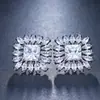 AliExpress comercio exterior más vendido moda temperamento circón flor de Luoshan pendientes femenina hermosa Joker Ruili venta directa de fábrica