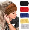 Diadema Deportiva Elástica de Ala Ancha de Color Sólido Europea y Americana, Diadema de Yoga, Antiperspirante, Absorbente de Sudor, Diadema Macarrón, Faja para la Cintura
