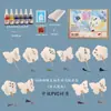 Traje de leque laqueado laque especial para leque redondo saco de material DIY pintura de grafite para jardim de infância brinquedos educativos feitos à mão para crianças